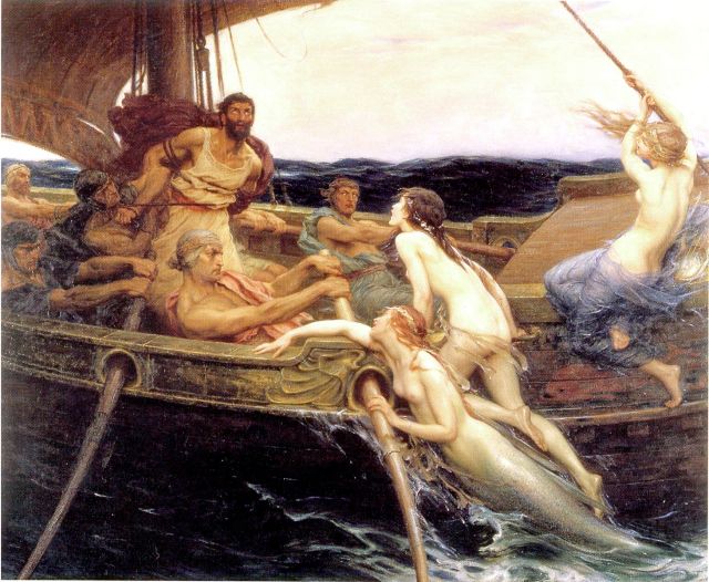 'Ulysses and the Sirens', by Herbert James Draper (1863-1920). (Credit: Ferens Art Gallery, Hull)